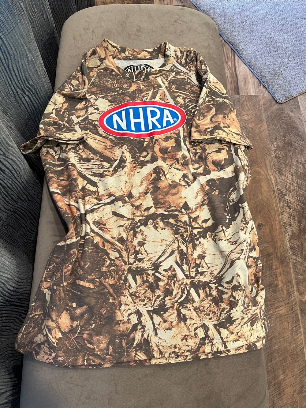 NHRA Men’s Brown Camo Short-Sleeve Tee BNWOT